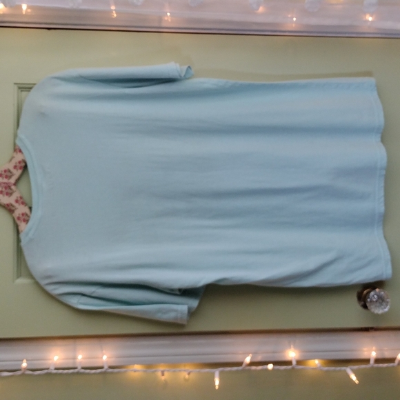 Women's PacSun DAZED 🍄 mushroom light blue regular fit Medium t-shirt - Picture 6 of 7